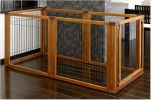 6 Panel Convertible Elite Pet Gate - Black